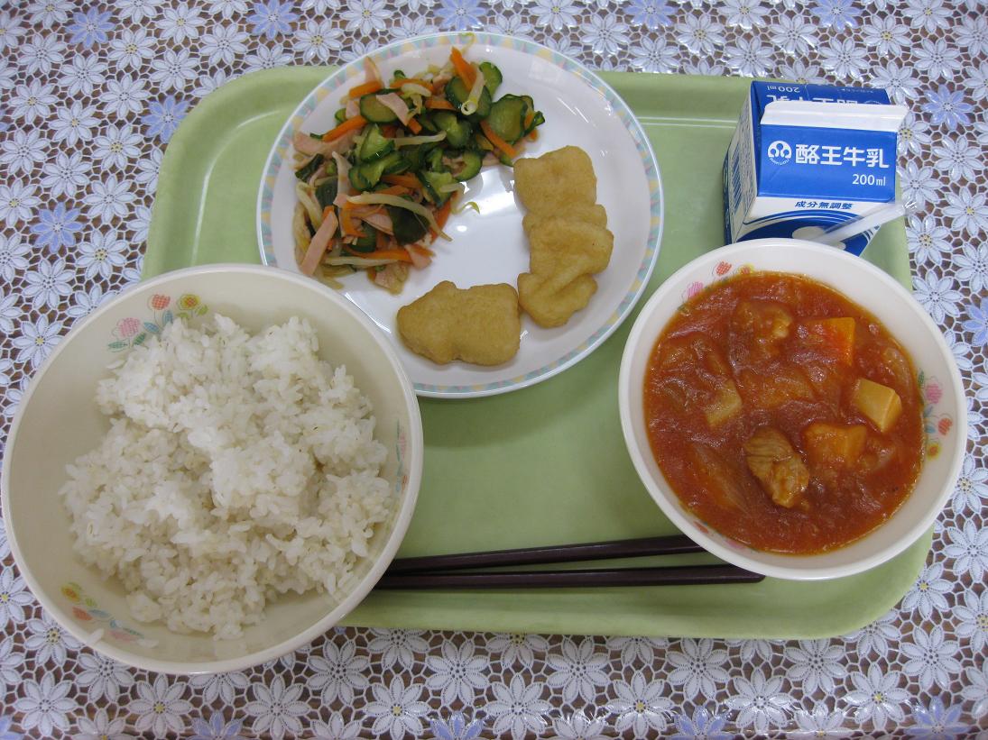 本日のおいしい給食 双葉郡大熊町立大熊中学校